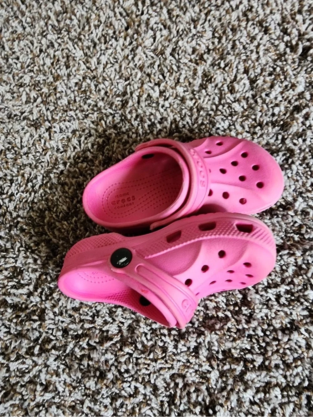 Crocs Kids Pink Clog Sandals - Lightweight Comfort